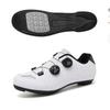 Unisex Cycling Shoes Road MTB Indoor Trainer Stiff Sole Non-Clipless Clipless Options Breathable Lightweight Ride Footwear