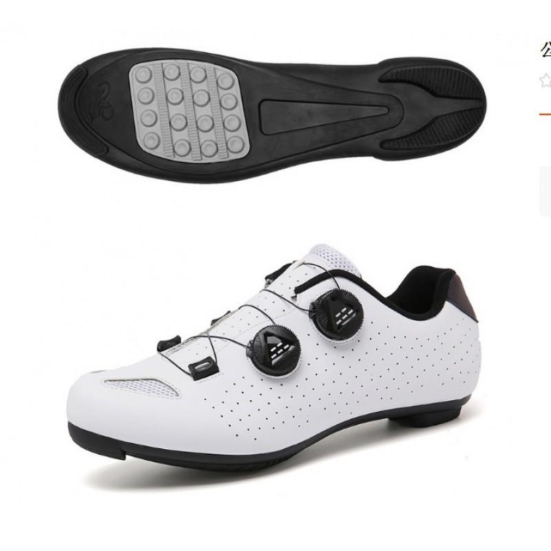 Unisex Cycling Shoes Road MTB Indoor Trainer Stiff Sole Non-Clipless Clipless Options Breathable Lightweight Ride Footwear