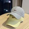 Spring and Summer New Alphabet High Quality Soft Top Baseball Cap Female Alphabet Embroidery Casual Versatile Wide Brim Cap Tide