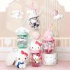 X&W for Sanrio 650ML Water Cup Cute HelloKitty Straw Iced Tumbler with Tea Infuser for Outdoor Travel Sport Water Bottles Gift
