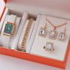 European And American Jewelry, Pendants, Earrings, Rings, Diamond-Encrusted Three-Piece Set, Fashionable Bridal Decoration Set, Watch.