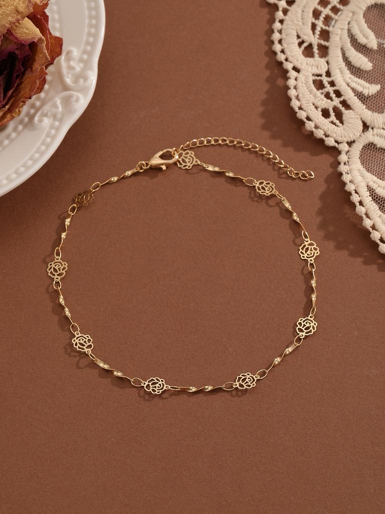 Summer Bohemia Crystal Cubic Zirconia Anklet For Women Girls Ankle Bracelet Leg Chain Beach Party Travel Foot Jewelry