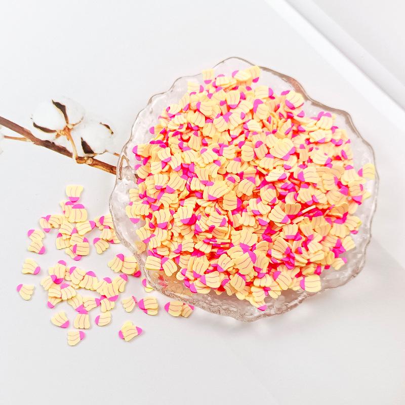 

Yaleduo 5 мм Полимерная глина Фруктовые ломтики для DIY, Эпоксидной смолы, Слайма и Крафтовых украшений. 500g/pack