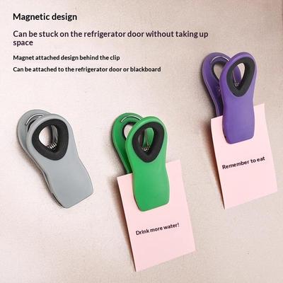 Magnetischer Clip für Kühlschrank 8er-Pack Lebensmittelqualität Starker Magnet Beutelhalter für Notizen Papiere Foto in Küche Büro Wohnheim