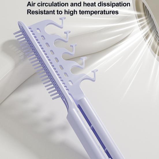 2-In-1 Hair Comb with Long Handle V-shaped Fluffy Hair Comb Anti-static Thin Thick Curly Long Hair Comb Women Hair Styling Detangling Comb