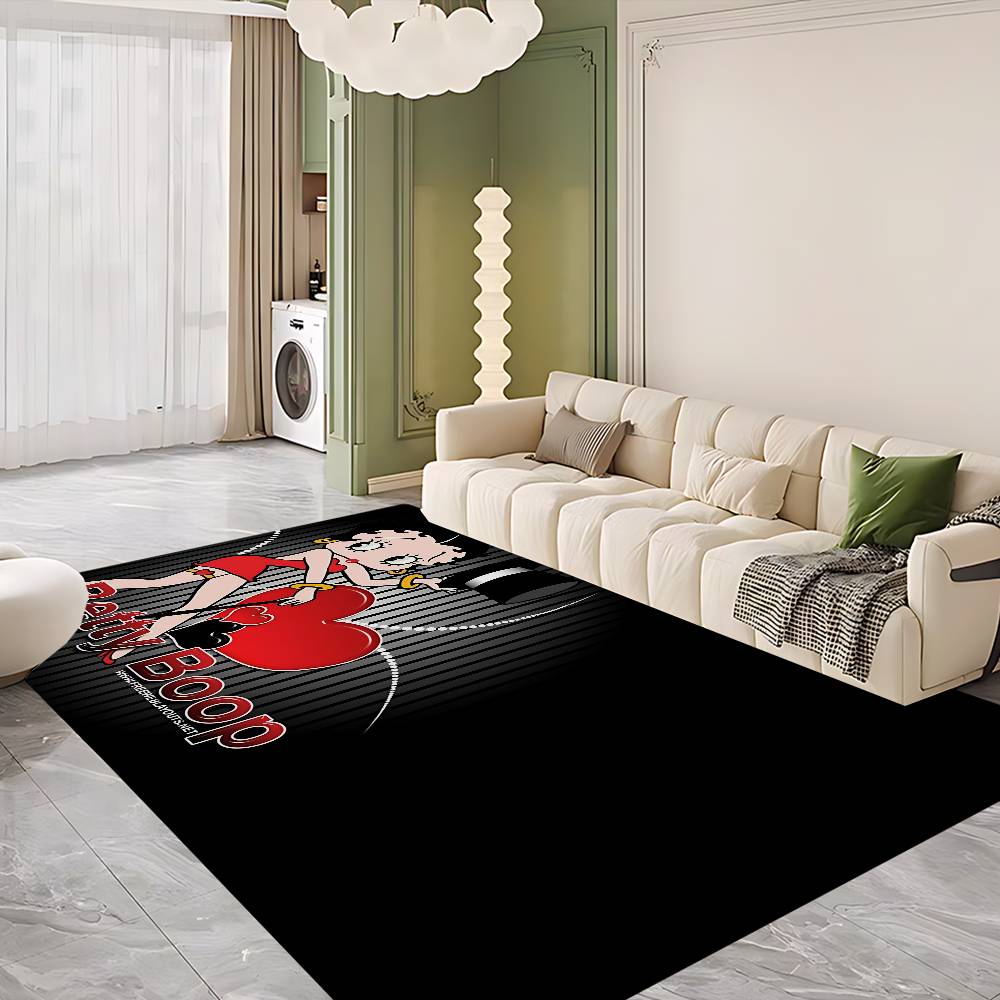 B-Betty Girl B-Boop Door Mat Washable Non-Slip Living Room Sofa Chairs Area Mat Kitchen Doormat Area Rug