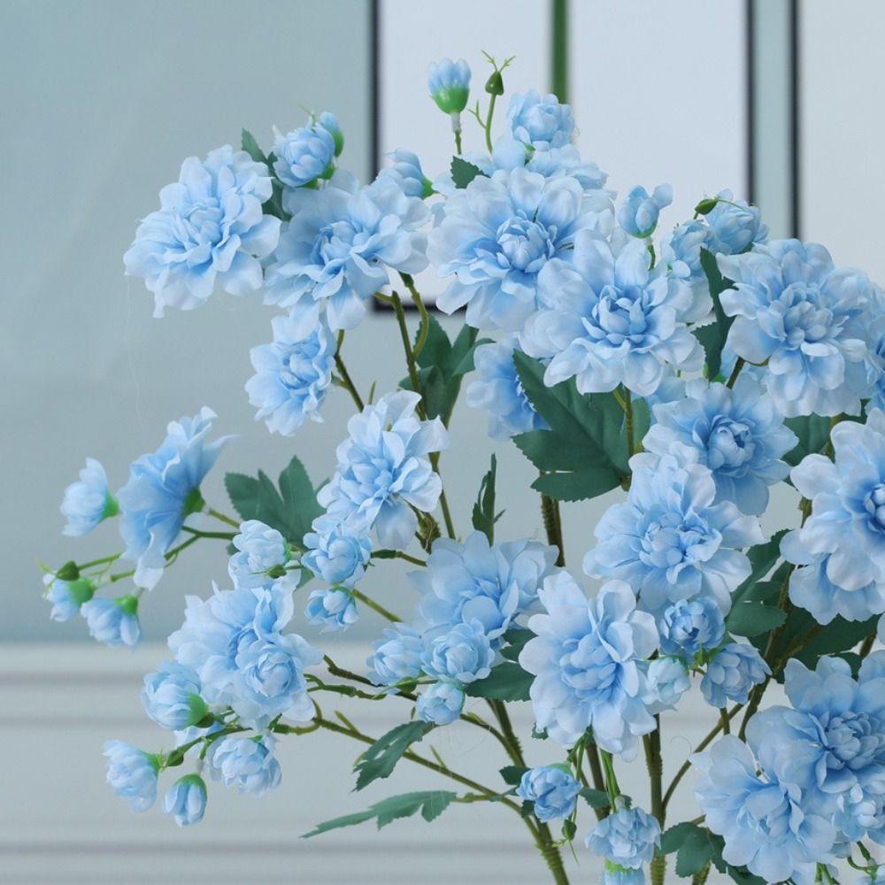 Boho Style Artificial Peony Bouquet Silk Fake Flower Realistic Peony Branch  Wedding Bouquets