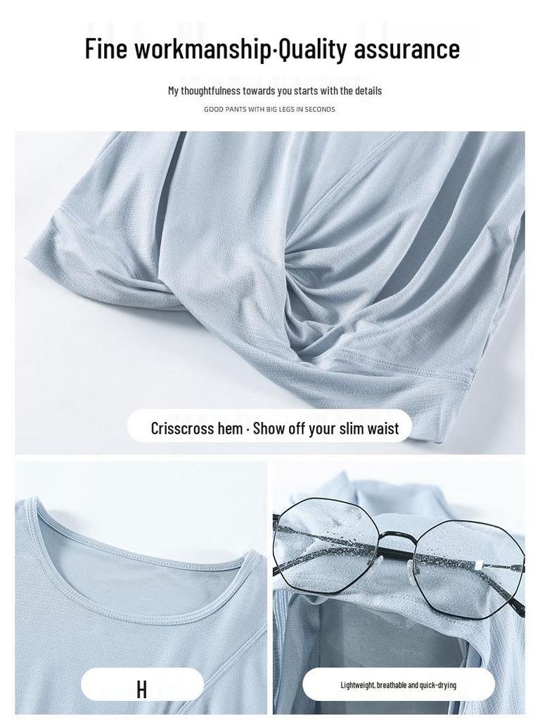 Women's Quick-Dry Badminton & Tennis Sportswear Set: Summer 2025 Short Sleeve Skirt for Fitness, Yoga, Morning Runs