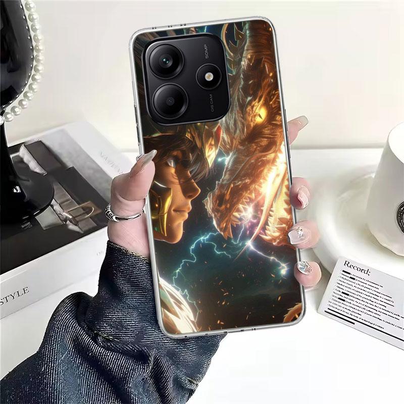 Saint Seiya Cool Soft Phone Case For Xiaomi Redmi Note 15 14 14S 13 12 Pro Plus 12S 11 11S 11E 10 10S 11T 5G Fundas Coque Redmi