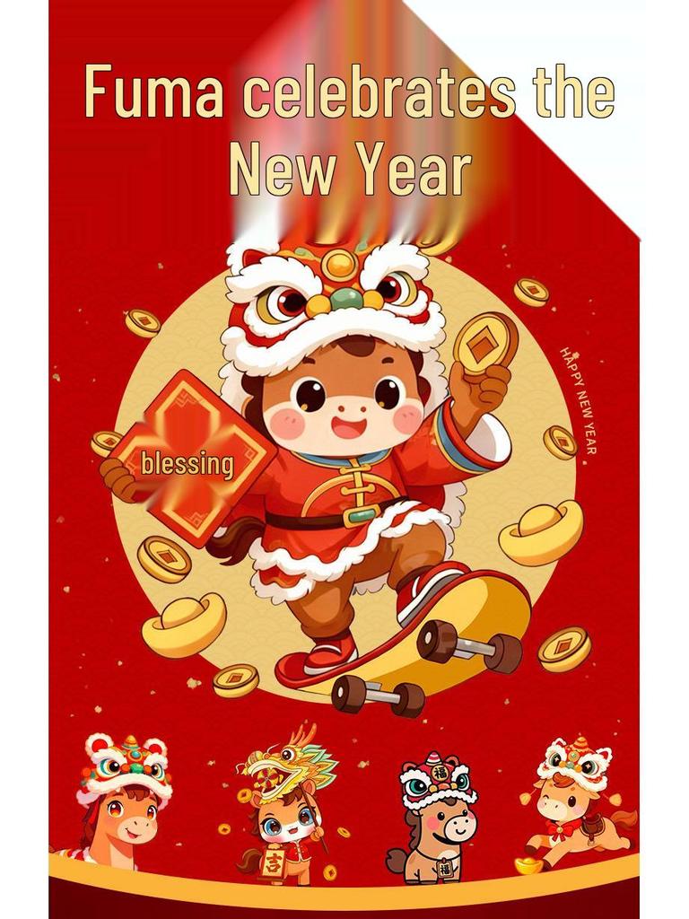 2026 Year of the Horse Hoodie - Red Festive Teen Long Sleeve, Spring to Winter Style, Perfect for New Year Celebrations and Annual Meetings