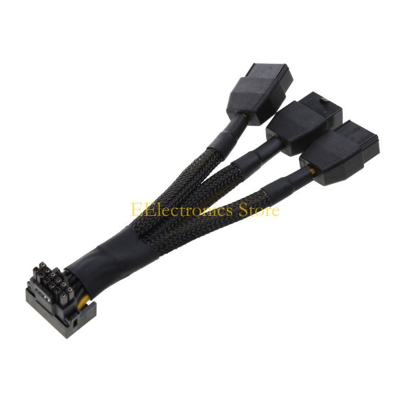 B03C 3x8Pin 4x8Pin на 16Pin PCIe 5.0 Адаптерный кабель для CPU RTX4090 RTX4080 12VHPWR 90°