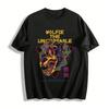 Unstoppable Wolfie Graphic Print Casual Streetwear T-Shirt Pure Cotton T-shirt