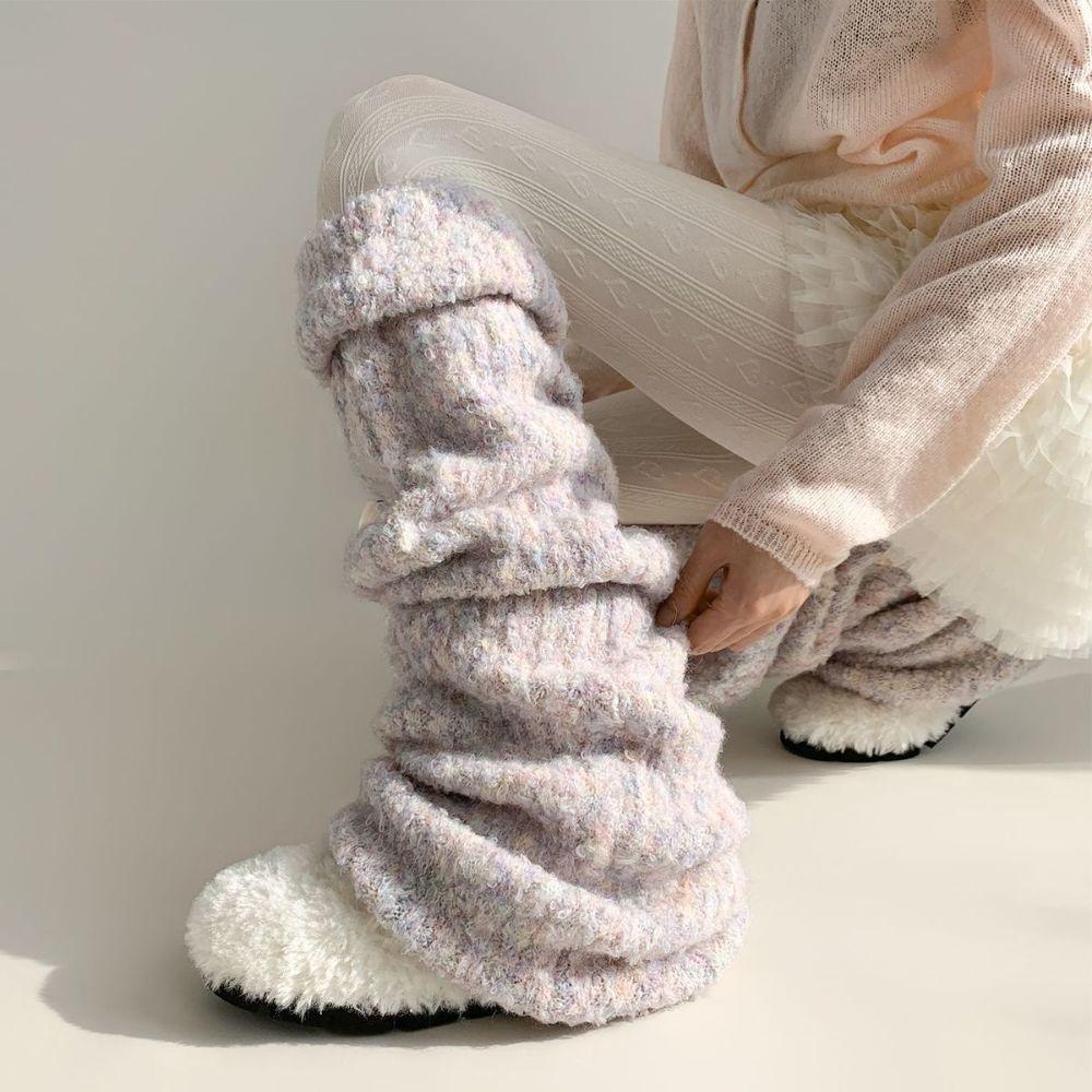 Flare Style Flare Leg Socks Knee-Length Knee-Length Socks Soft Leg Warmers  Daily Wear