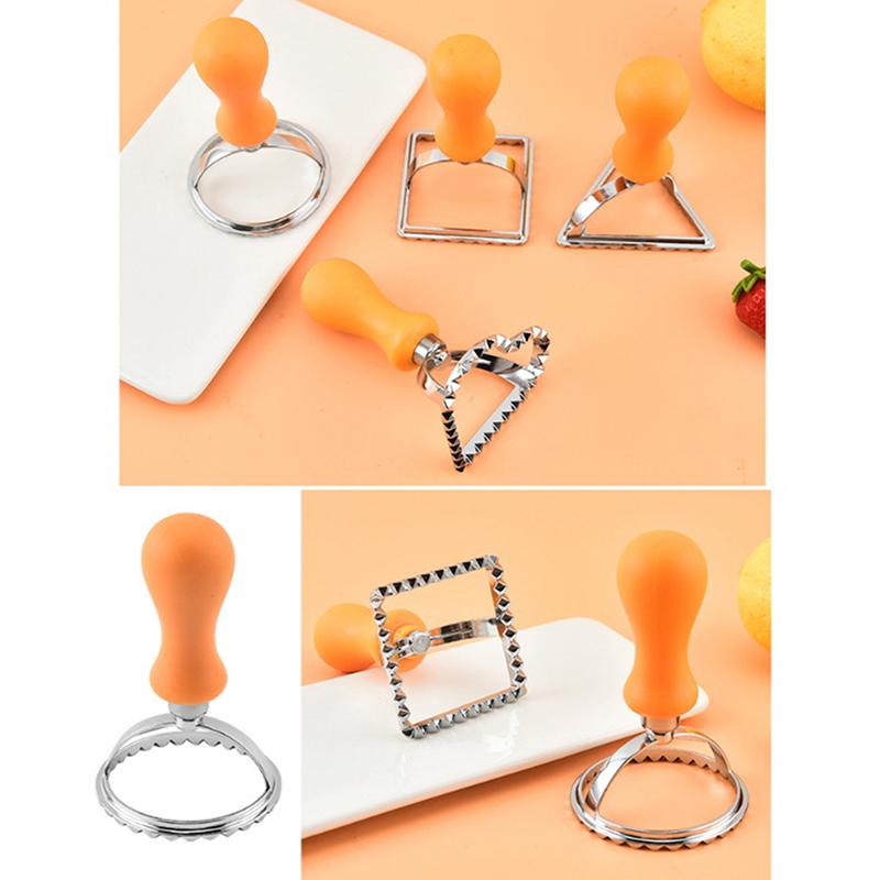 Ravioli Cutter Pastry Press Mold Dumpling Lace Embossing Device Cookie Maker Mold Ravioli Stamp Pizza Cutter Kitchen Baking Tool