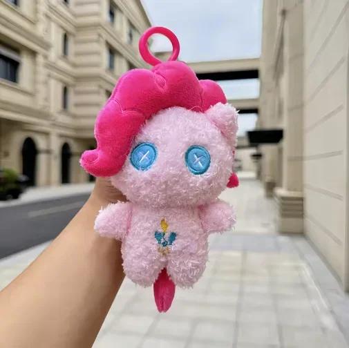 My Little Pony Cute anime Plush wilight Sparkle Fluttershy Pinkie Pie Backpack Pendant Keychain Bag Decoration Toy Gift for girl