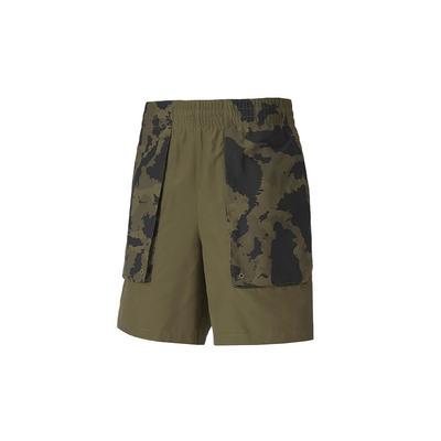X First Mile Camouflage Laufshorts Herren Unterteile Braun-Oliv 519027-02