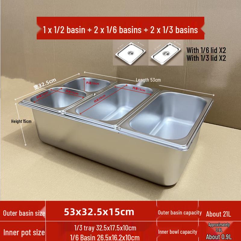 Stainless Steel Insulated Compartment Tray