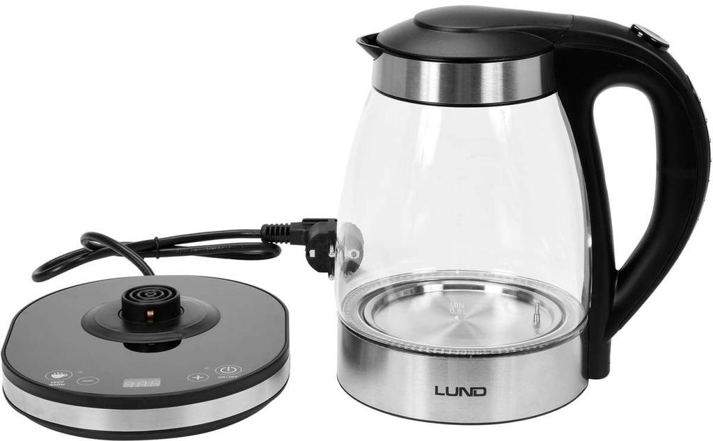 Electric Glass Kettle 1.8L. Temperature Regulation - W-68174