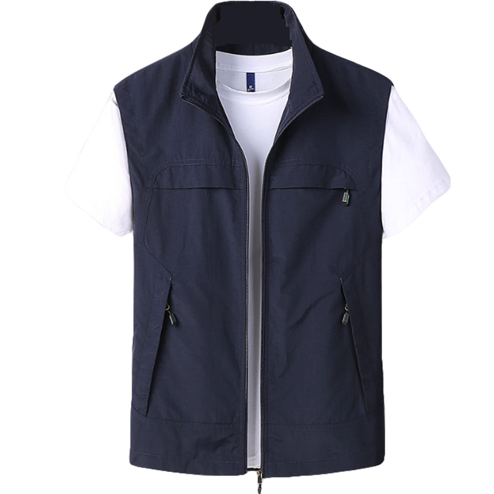 

UV Protection Fishing Vest for Photographer Plus Outdoor Stand Mesh Multiple Military Travel [BOIONi] Men, Vest, Sizes, Vest, Collar, Sleeveless,
