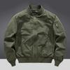 2026 Men's Pure Cotton Pilot Jacket, Spring/Autumn Loose Fit, Plus Size, Baseball-Style Workwear, Lightweight.