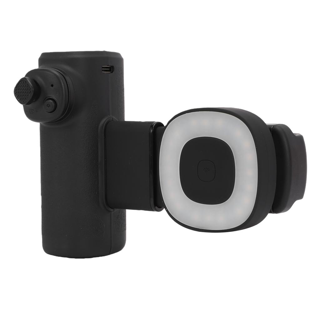 Smartphone Stabilizer Fill Light Aid 90 Degree Rotation Single Axis Handheld Phone Stabilizer for Outdoor Photography
