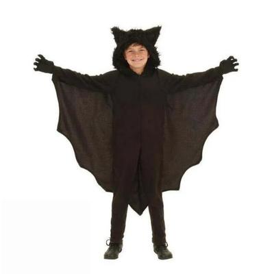 Halloween/Carnaval Crianças Vampiro Morcego Cosplay Traje Menino Menina Anime Super-herói Capuz Festa Terno vestidos de fiesta