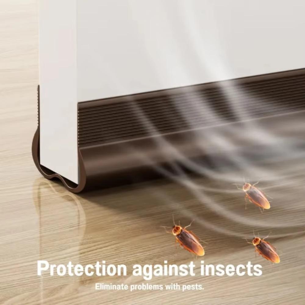 93cm Flexible Türboden-Dichtungsleiste Türspalt Schalldämmung Wind- und Staubdicht Wetterleiste Untertür Zugluftstopperband