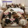 Papillon Pattern Bedding Quilt Set Quilt Cover Pillowcase Home Decoration Birthday Gift (1 * Duvet Cover + 2 * Pillowcase, Without Core)
