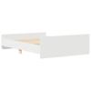 Bed Frame with Headboard and Footboard White 120 x 190 cm