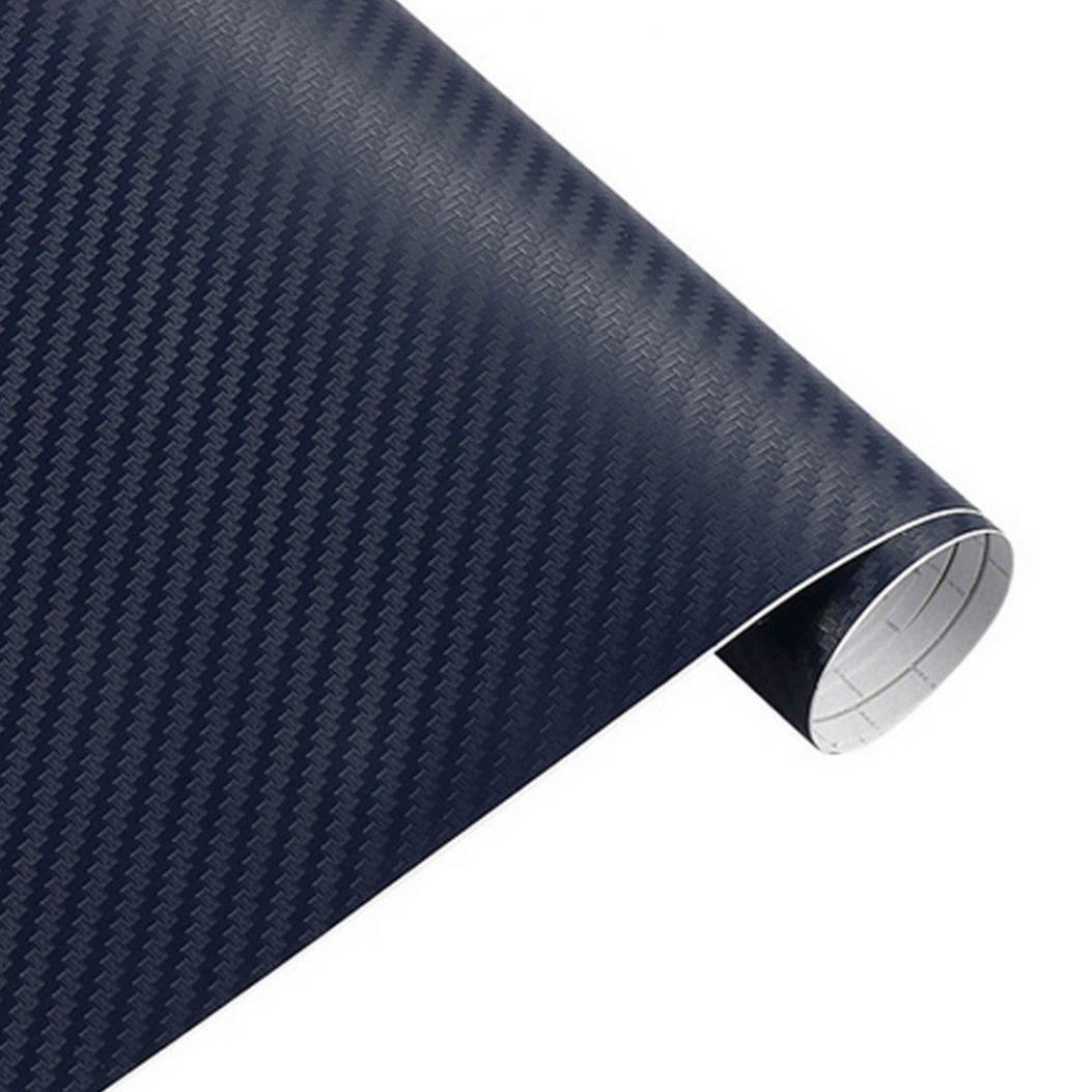 

Наклейка с имитацией углеродного волокна для декора автомобилей темно-синий