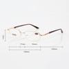 Men Reading Glasses Metal Presbyopia Glass Lens Anti-fatigue Eyeglasses With 0 +0.5 0.75 1.0 1.25 1.5 1.75 2.0 2.5 2.75 To 6.0
