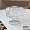 ZISIZ Stemmed Vertical Striped Plastic Dessert Cups