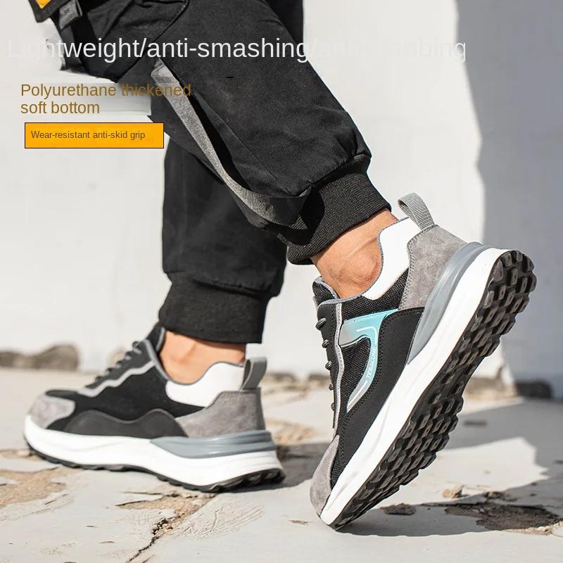 Antistatische Wrok-Sicherheitsschuhe für Herren mit zusammengesetzter Zehenpartie, unzerstörbar, verhindern Durchstechen, Turnschuhe, Stiefel, leichte Herrenschuhe