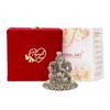 Silver Plated Lord Ganesh Idol with Beautiful Thank You Gift Box & Carry