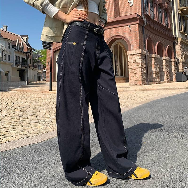 

American Retro Loose Denim Overalls - Comfortable, Casual, Versatile for Autumn & Winter Daily Outings L