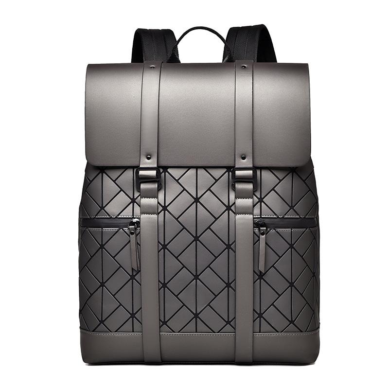 Diamond Backpack College Student Fashion Computer Backpack Large Capacity Men's High-end Sense Commuting Backpack