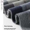 JIUMU (JIUMU) Pure Wool Scarf for Men, Autumn And Winter Men's Scarf, Warm Neck Warmer, Christmas Birthday Gift, Gift Box Packaging