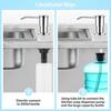 Stainless Steel 304 Kitchen Sink Soap Dispenser, 500ml Press Type with 120mm Silicone Tube