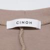 CINOH Beige Cotton Sleeveless Jersey Dress Dress 38 beigeUsed
