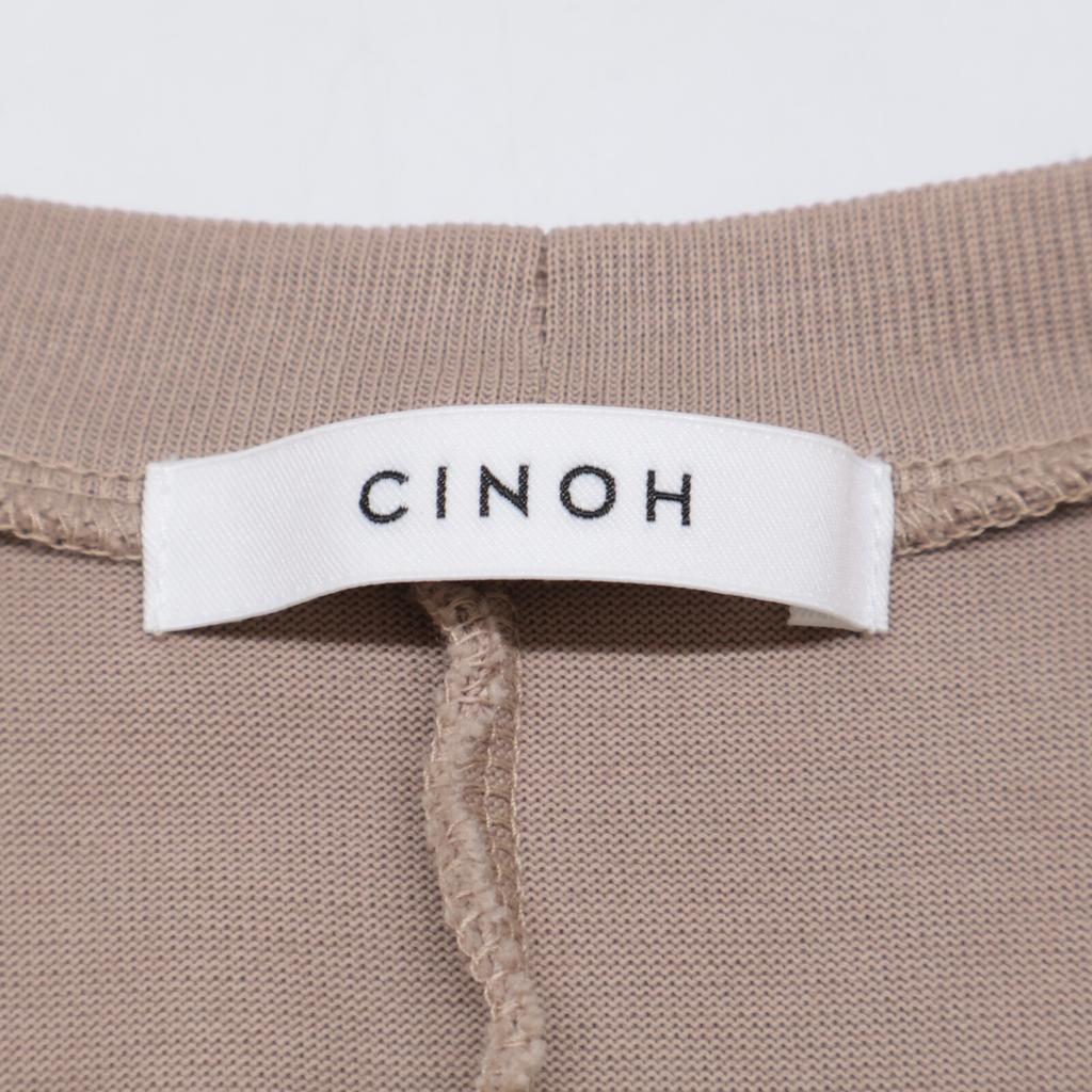 CINOH Beige Cotton Sleeveless Jersey Dress Dress 38 beigeUsed