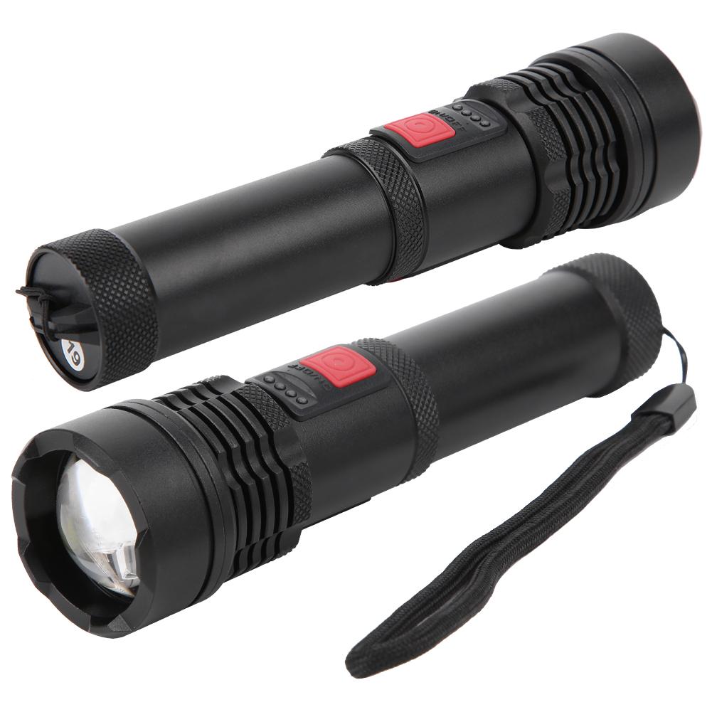 XHP50 USB Rechargeable Torch Portable Flashlight Outdoor Camping Fishing Flashlight