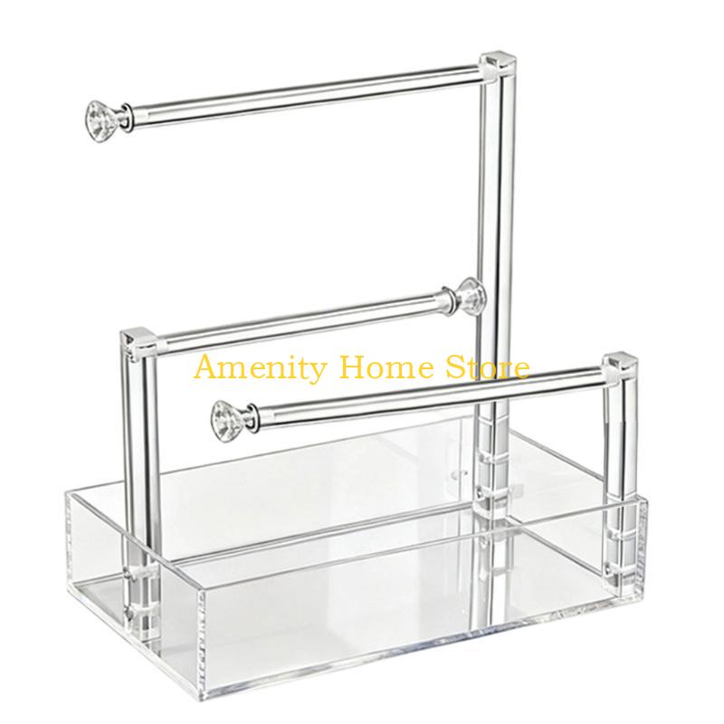 F26C Praktische Haushalts-Armband-Organizer-Box Klare Komponente Stabile Designs für Zuhause