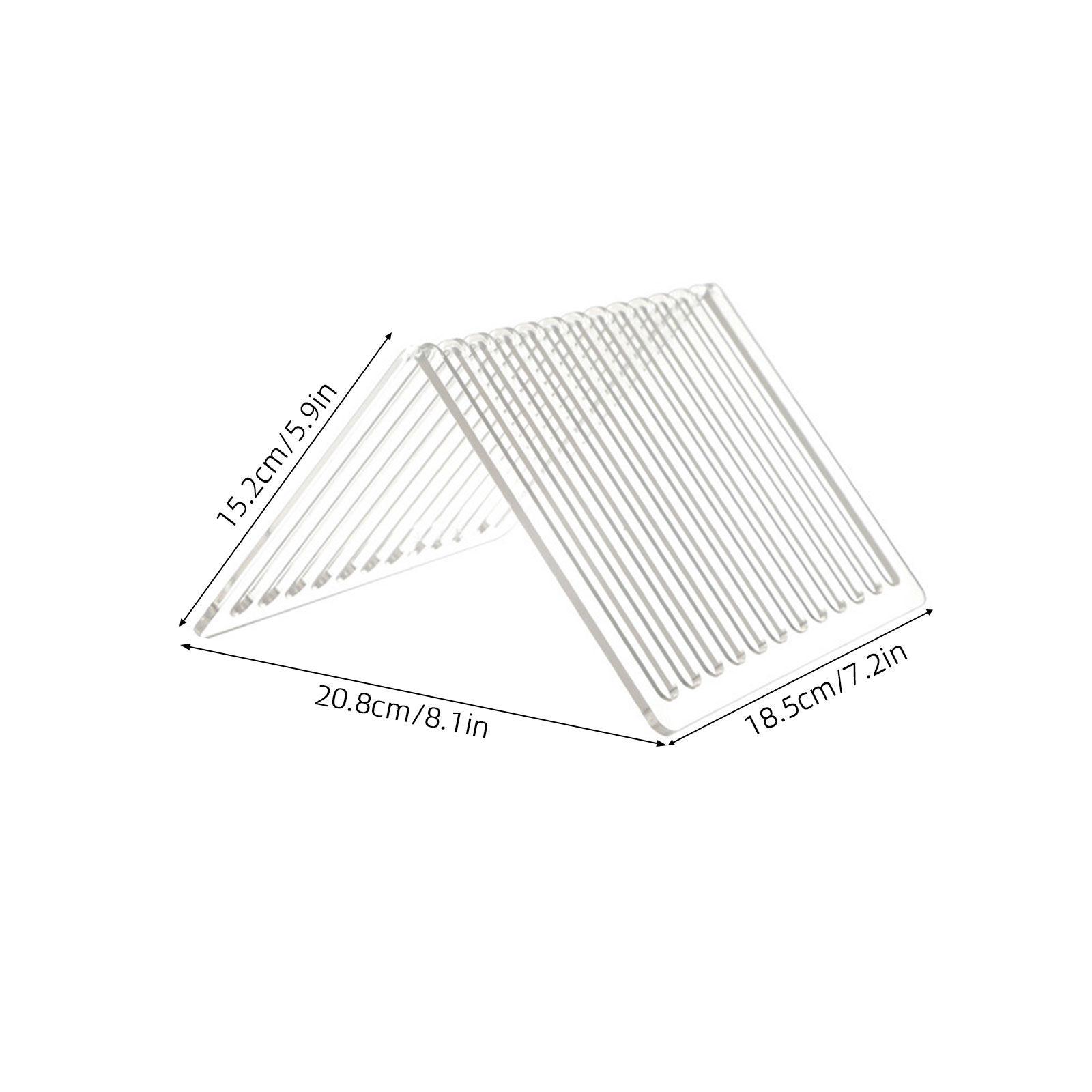 

Vinyl Record Display Rack Acrylic Stable Triangle Holder for Office Desktop Organizing Cds Books Magazines Files