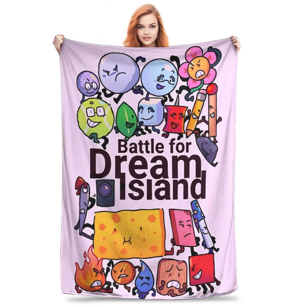Inanimate Insanity Cartoon Blanket All Characters Plush Vintage Soft Throw Blanket Chair Covering Sofa All Season Bedroom