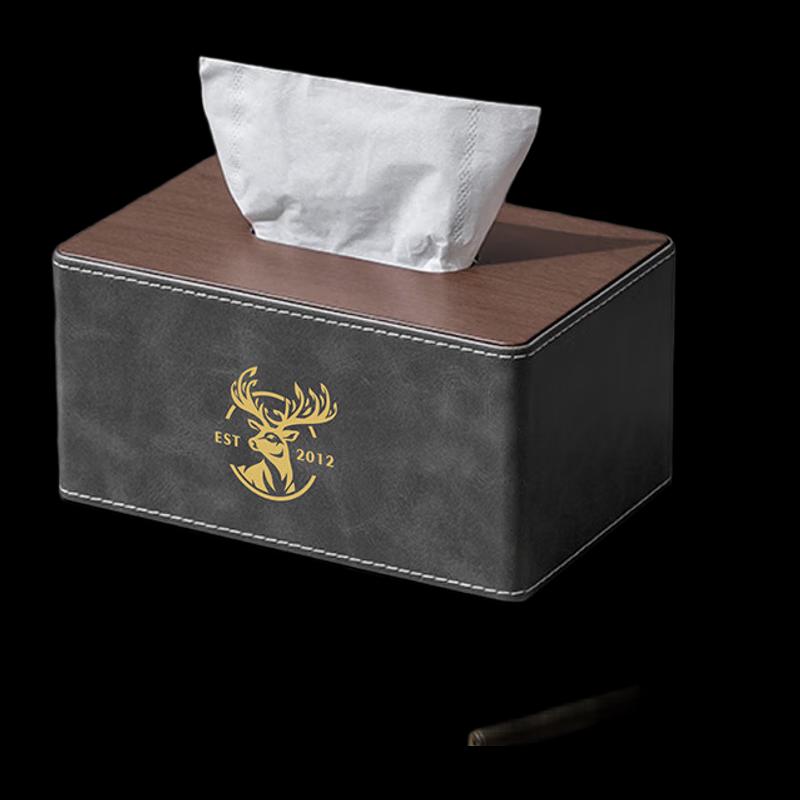 NHZHIW Light Luxury Leather Tissue Box