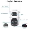 ICSEE Dual-Screen WiFi 8MP Outdoor Ultra-Clear Binocular Camera Monitor