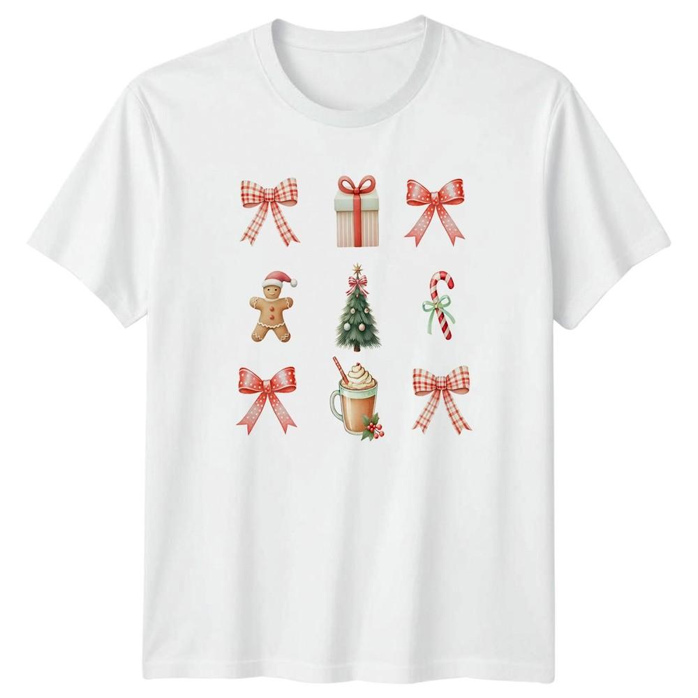 Christmas Holiday Collection Gingerbread Unisex Candy Cane Tree Watercolor Unisex S