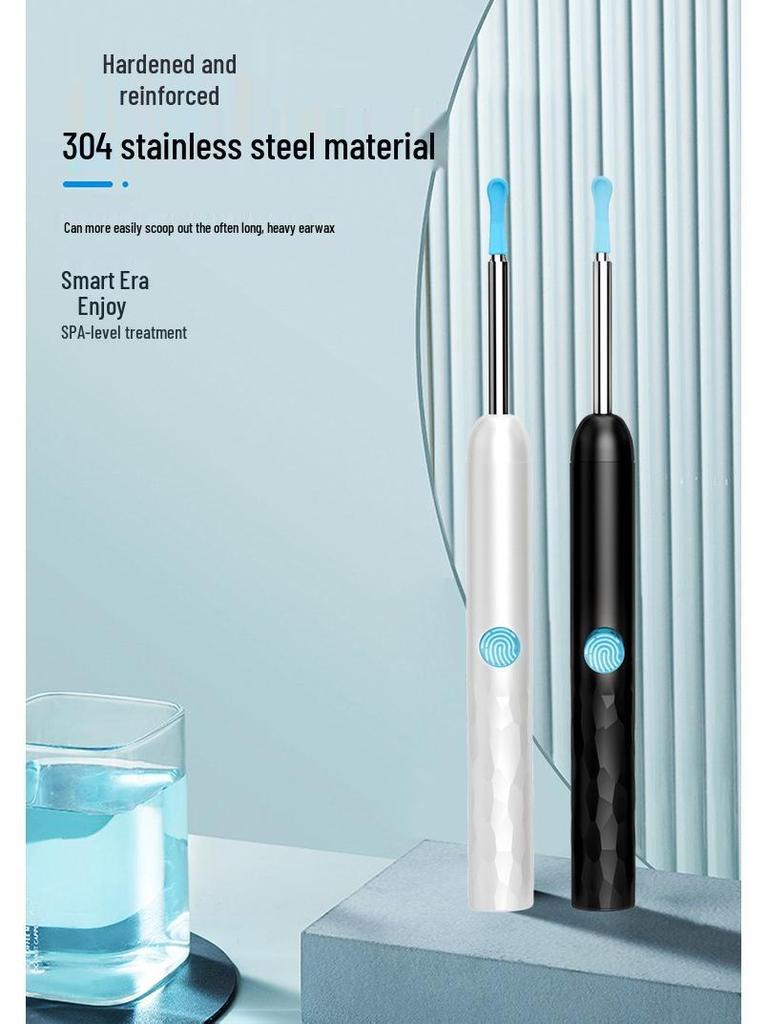HD Smart Wireless Ear Endoscope Set with Luminous Ear Pick & 8 Accessories