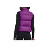 Under Armour Solid Color Logo Embroidered Stand Collar Down Vest Women vests Purple 1375456-580