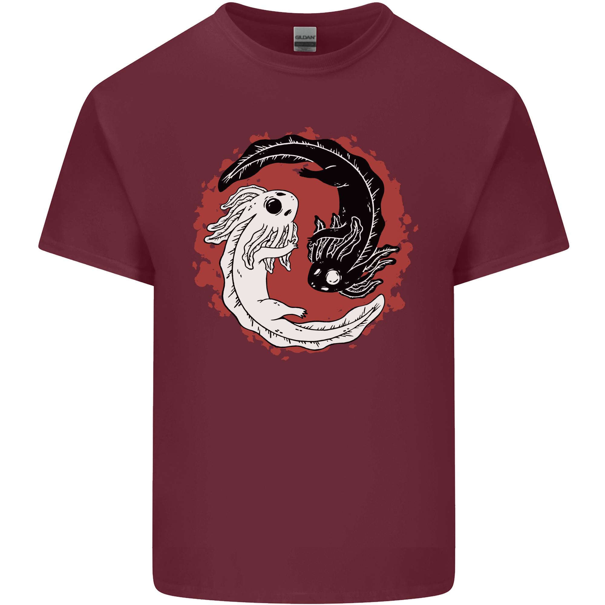Yin Yang Axolotl Unisexs Light Cotton TShirt S